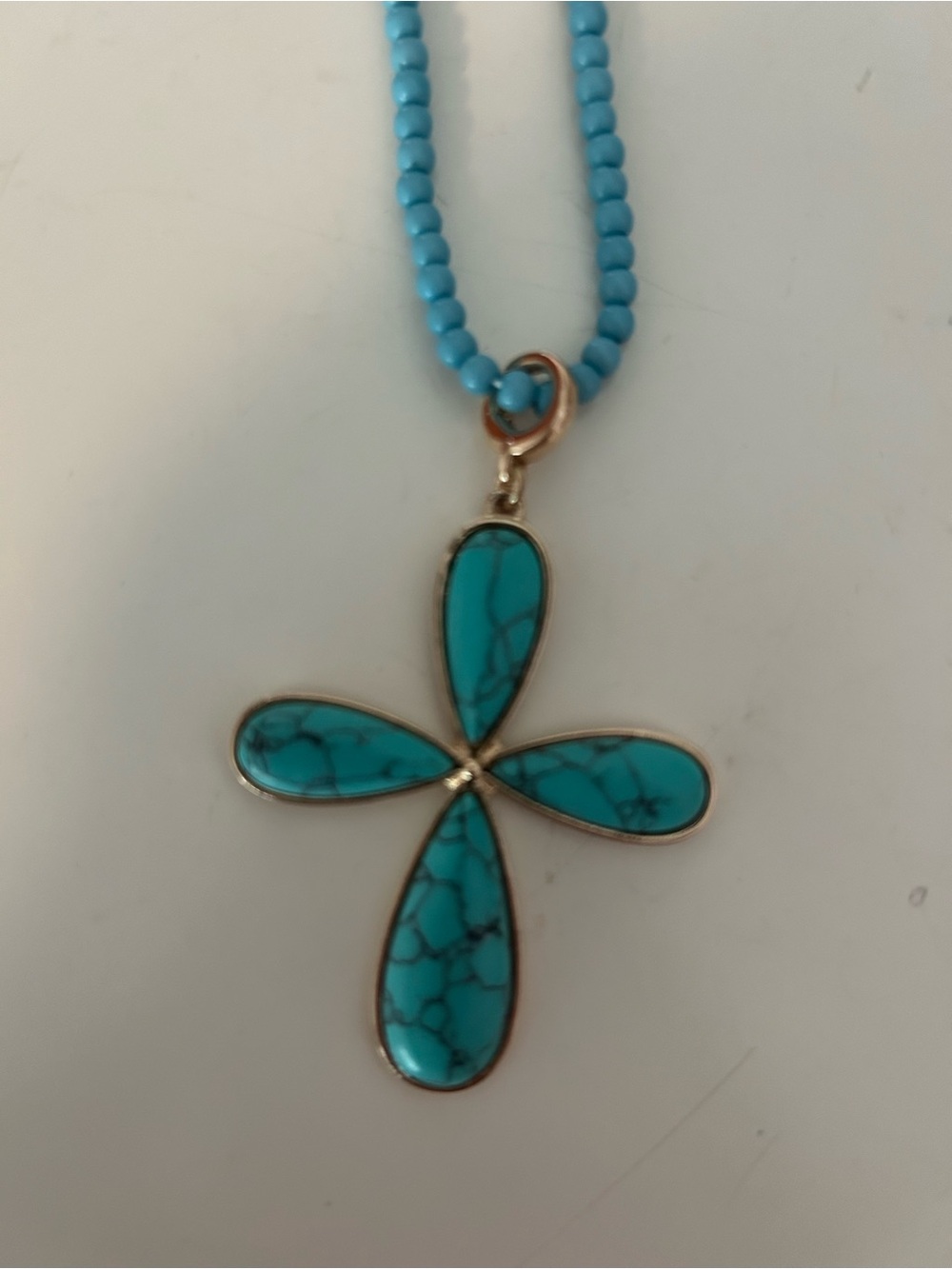 Park Lane Turquoise Cross Pendant Necklace